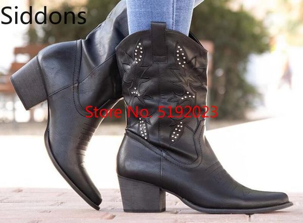 женщины зима boots низкие каблуки кристалл осень плюс размер гладиатор теплый обувь пинетки vintage pu кожаной обуви botas mujer d129, Black